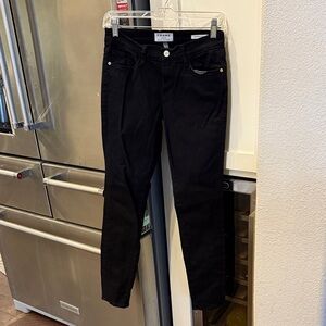 Frame Denim Women's Jet Black Skinny Jeans